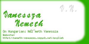 vanessza nemeth business card